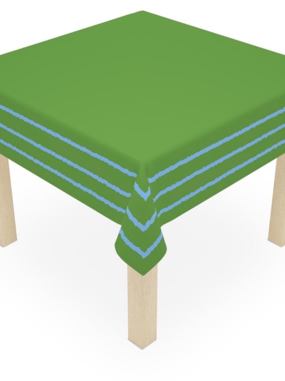 Bright green table cloth 55x55 inches